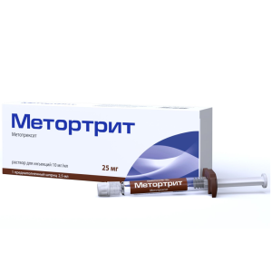 Метортрит р-р д/ин 10мг/мл шпр с игл 2,5мл №1 Купить Метортрит р-р д/ин 10мг/мл шпр с игл 2,5мл №1