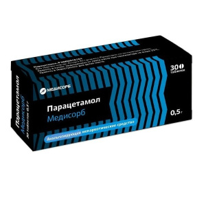 Купить  Парацетамол Медисорб 500 мг 30 шт таблетки
