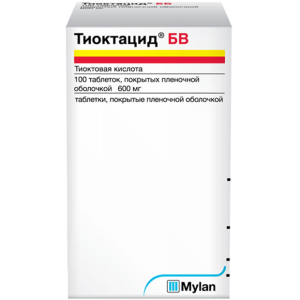 Купить  Тиоктацид БВ таблетки ппо 600мг №100