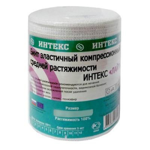 Купить  Интекс 10 см х 3,5 м бинт эластичный средней растяжимости с застежками