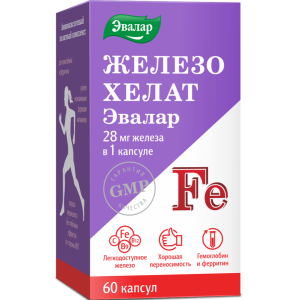 Купить  Железо Хелат 60 шт капсулы