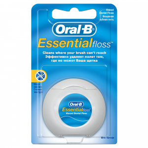Купить Oral-B вощеная с ментолом зубная нить 50м