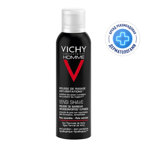 Купить  Vichy Homme пена для бритья против раздражения кожи, 200мл