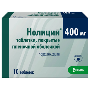 Купить  Нолицин таб ппо 400мг №10