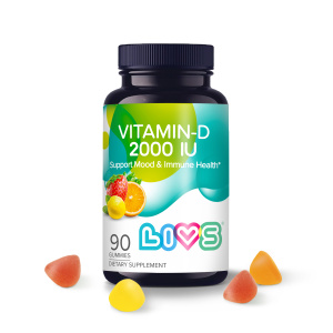 Купить  LIVS Витамин D3 2000МЕ со вкусом фруктов и ягод (апельсин, лимон, клубника) пастилки №90