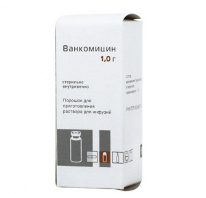 Купить  Ванкомицин пор д/конц д/р-ра д/инф и внутр пр фл 1г