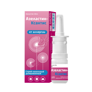 Купить  Азеластин-Ксантис спрей наз доз 140мкг/доз 10мл