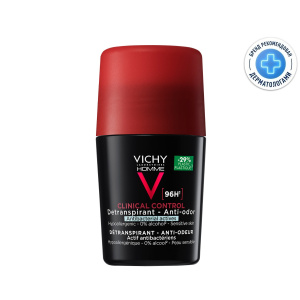 Купить  Vichy Homme Clinical Control дезодорант-антиперспирант 96 ч против избыточного потоотделения, 50мл