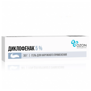 Купить  Диклофенак гель для наружного применения 5% туб 30г
