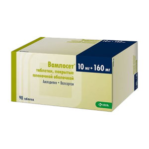 Вамлосет 10 мг + 160 мг 90 шт таблетки покрытые пленочной оболочкой