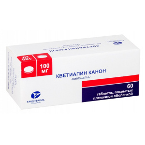 Купить  Кветиапин-Канон таб ппо 100мг №60