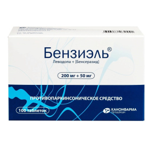 Купить  Бензиэль 200 мг + 50 мг 100 шт таблетки