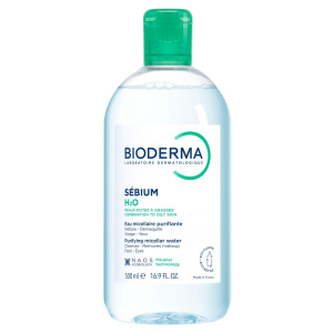 Купить  Bioderma Sebium H2O мицеллярная вода очищающая, 500 мл (для жирной и проблемной кожи)