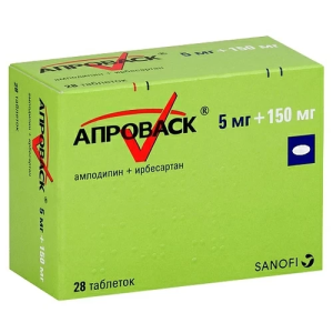 Апроваск таб ппо 5мг+150мг №28