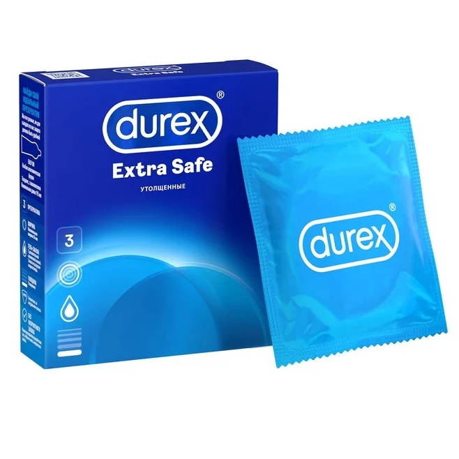 Купить Durex Extra Safe презервативы утолщенные 3 шт.