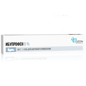 Купить  Ибупрофен гель для наружного применения 5% туб 50г