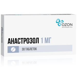 Купить  Анастрозол 1 мг 30 шт таблетки покрытые пленочной оболочкой