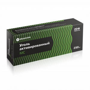 Купить  Уголь Активированный МС таб 250мг №20