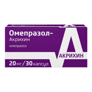 Купить Омепразол-Акрихин капс кишечнораств 20мг №30