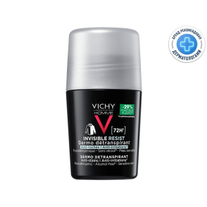 Купить  Vichy Homme Invisible Resist дезодорант-антиперсперант 72ч против пятен 50 мл