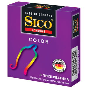 Купить  Sico Color презервативы разноцветные 3 шт.
