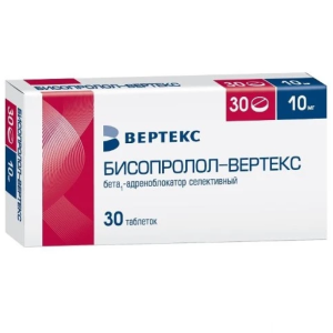 Купить  Бисопролол Вертекс таб ппо 10мг №30