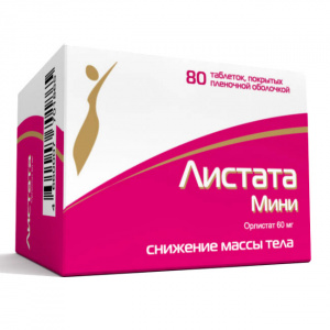 Купить  Листата Мини таб ппо 60мг №80