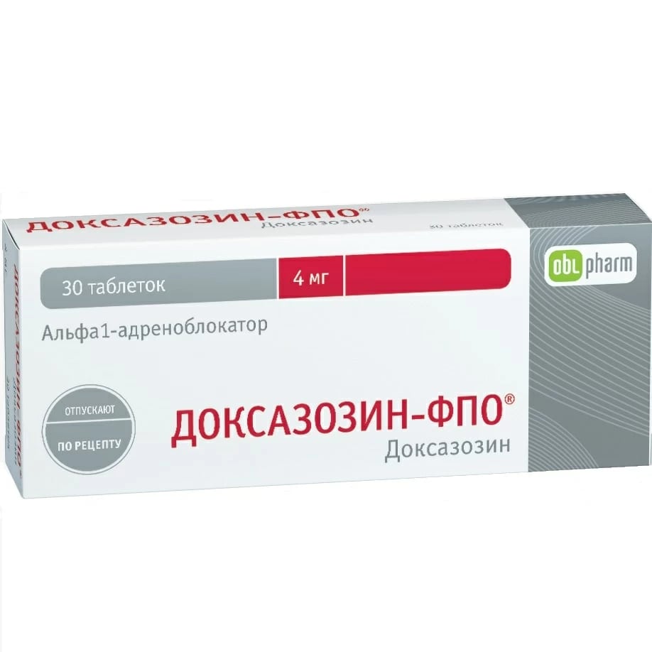 Доксазозин-ФПО таб 4мг №30 цена — ⭐330 ₽ ⭐,  в интернет аптеке .