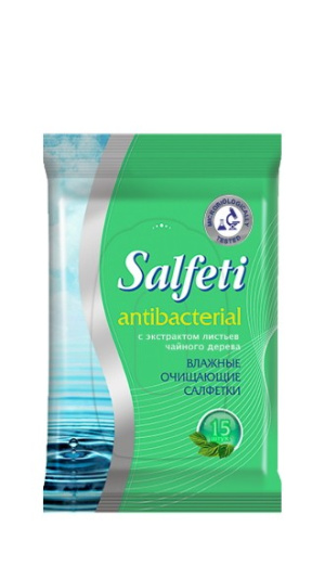 Купить  Salfeti салфетки влаж 15 шт антибактериальные
