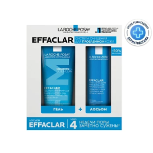 Купить  La Roche-Posay Эфаклар набор гель очищающий 200 мл +лосьон сужающий поры 200 мл