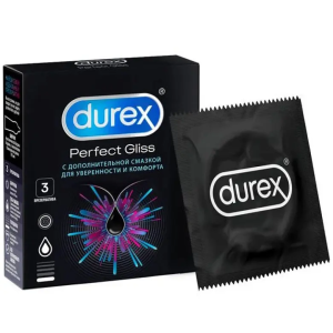 Купить  Durex Perfect Gliss 3 шт презервативы из натурального латекса
