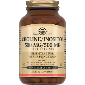 Купить  Solgar Холин/Инозитол капс 500мг/500мг №100