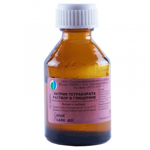 Купить  Натрия Тетраборат в глицерине раствор д/наруж и местн примен 20% фл 30г