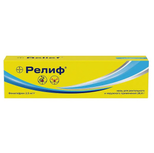 Купить  Релиф 28,4 г мазь для наружного и ректального применения