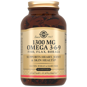 Купить  Solgar Комплекс жирных кислот 1300 мг Омега 3-6-9 капс №60