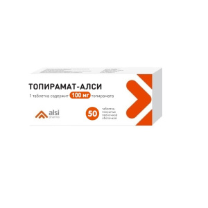 Купить  Топирамат-Алси таб ппо 100мг №50