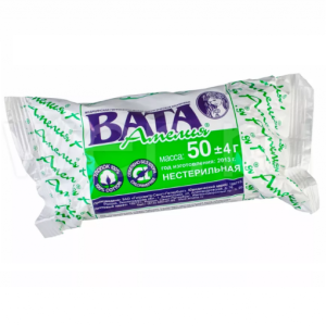 Купить  Вата хирургическая Amelia 50г н/стер