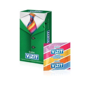 VIZIT Color презервативы цветные ароматизированные 12 шт.