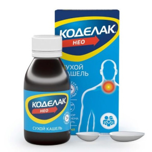 Купить  Коделак Нео раствор для приема внутрь 1,5мг/мл 100мл
