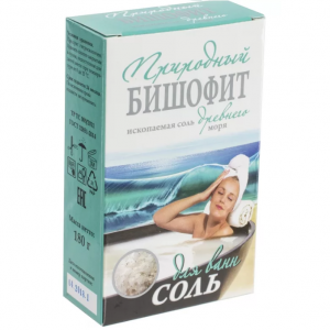 Купить  Бишофит соль для ванн 180г природный