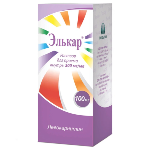 Элькар р-р д/внутр примен 300мг/мл 100мл