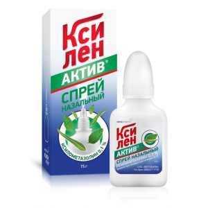 Ксилен Актив спрей наз 0,1% 15мл Купить Ксилен Актив спрей наз 0,1% 15мл