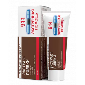 Купить  911 Экстренная помощь Экстракт пиявки гель-бальзам для ног Mirrolla, 100 мл