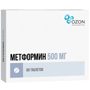 Купить  Метформин таб по 500мг №60