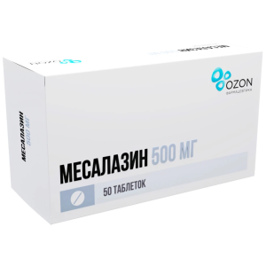 Купить  Месалазин таб по кишечнораств 500мг №50