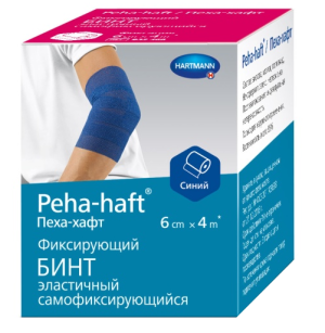 Купить  Peha-haft 4 м х 6 см бинт самофиксирующийся эластичный синий