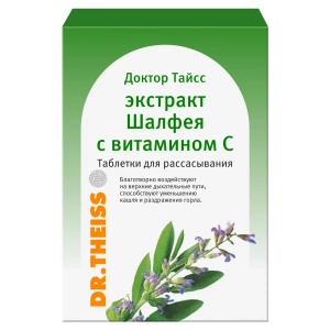 Купить  Доктор Тайсс таб д/рассас 60г шалфей и витамин С