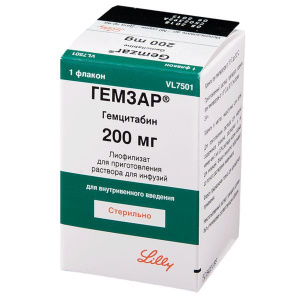 Купить  Гемзар лиофил д/р-ра д/инф 200мг фл №1