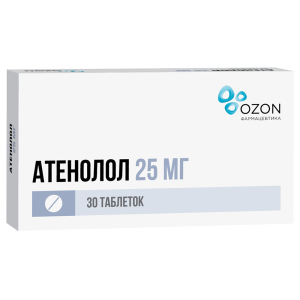 Атенолол таб ппо 25мг №30 Купить Атенолол таб ппо 25мг №30