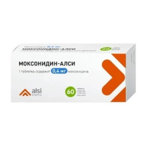 Купить Моксонидин-Алси таб ппо 400мкг №60